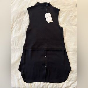 Theory Sleeveless Sweater Tunic - Black - NWT